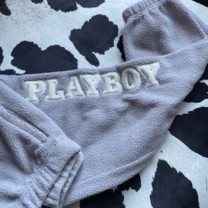 playboy lilac fleece joggers